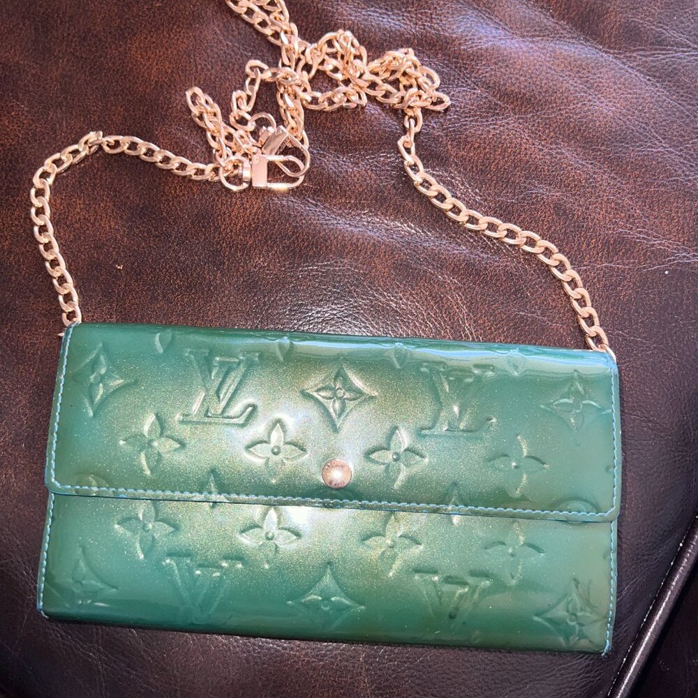 Preloved LOUIS VUITTON Monogram Vernis Portefeuille Sarah Wallet